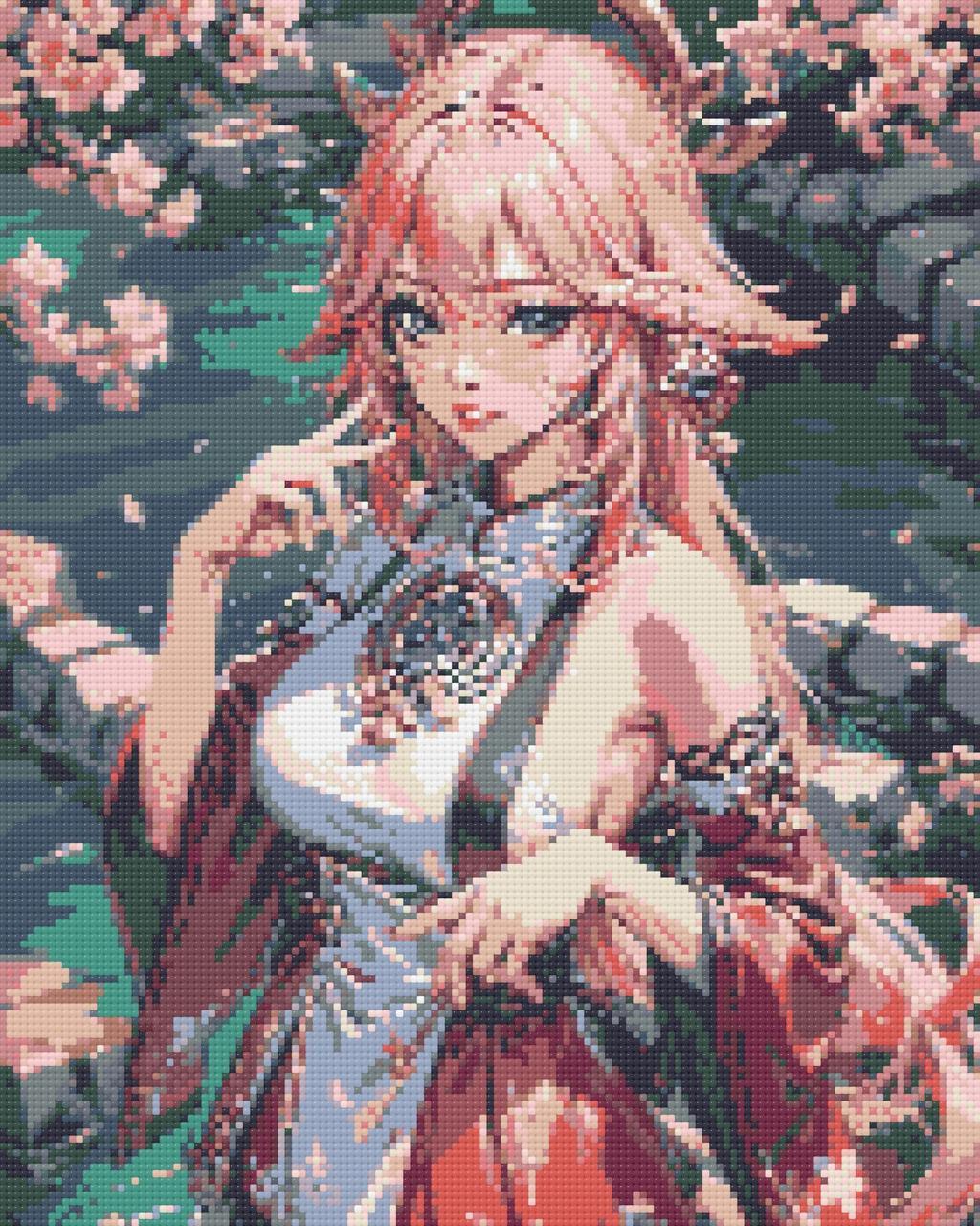 Алмазна мозаїка ORIGAMI аніме Геншин Імпакт Яе Міко 40х50 см (OD30650)