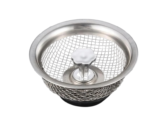 Сетчатый фильтр/пробка для раковины из нержавеющей стали 7 см (PRBFLT-0655) Сетчатый фильтр/пробка для раковины из нержавеющей стали 7 см (PRBFLT-0655)