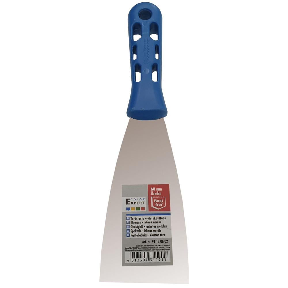 Шпатель Color Expert нержавіюча сталь гнучкий 60 мм з пластиковою ручкою (2883876301)