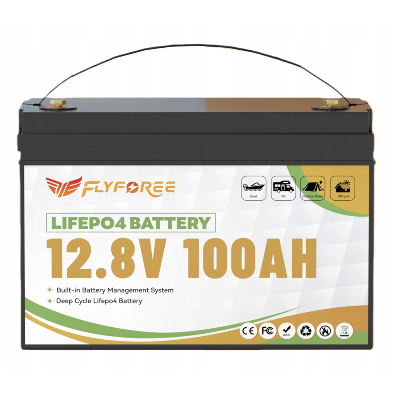 Аккумулятор FLYFOREE LiFePO4 12V/100AH 1280Wh Bluetooth (31933507) Аккумулятор FLYFOREE LiFePO4 12V/100AH 1280Wh Bluetooth (31933507)
