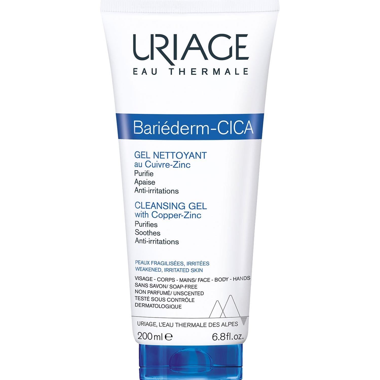 Цика-гель из Zu-Cu очистной Uriage Bariederm Cleansing Cica-Gel 200 мл (1463558029)