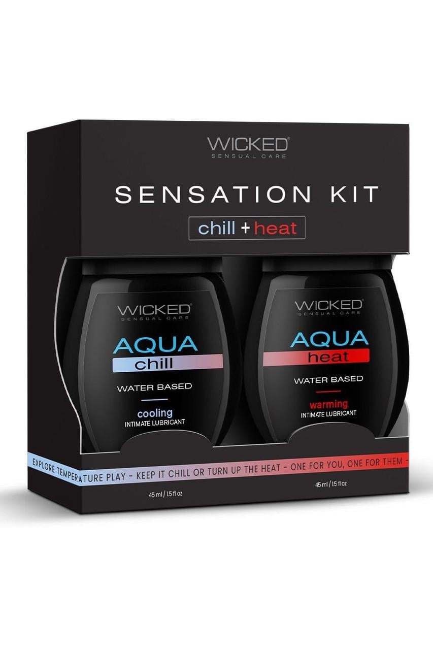Набор лубрикантов WICKED Sensual Care Sensation Kit охлаждение и разогрев 45/45 мл (2745852557)