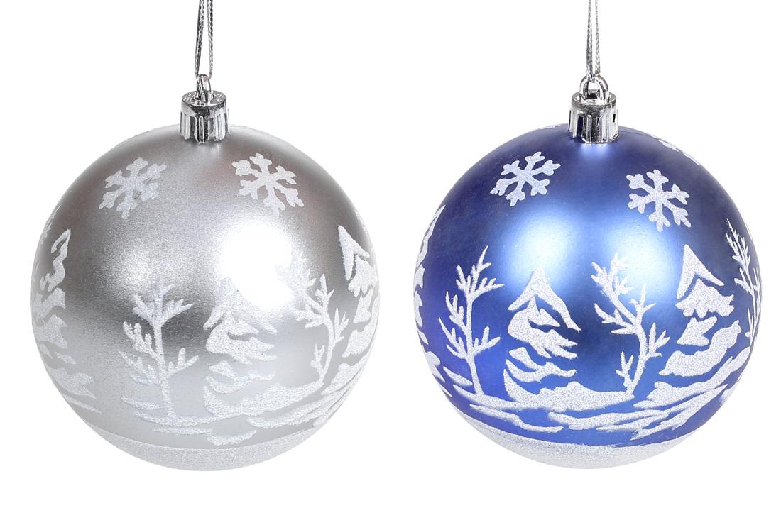 Шар новогодний BonaDi D-8 см 12 шт. (898-193)