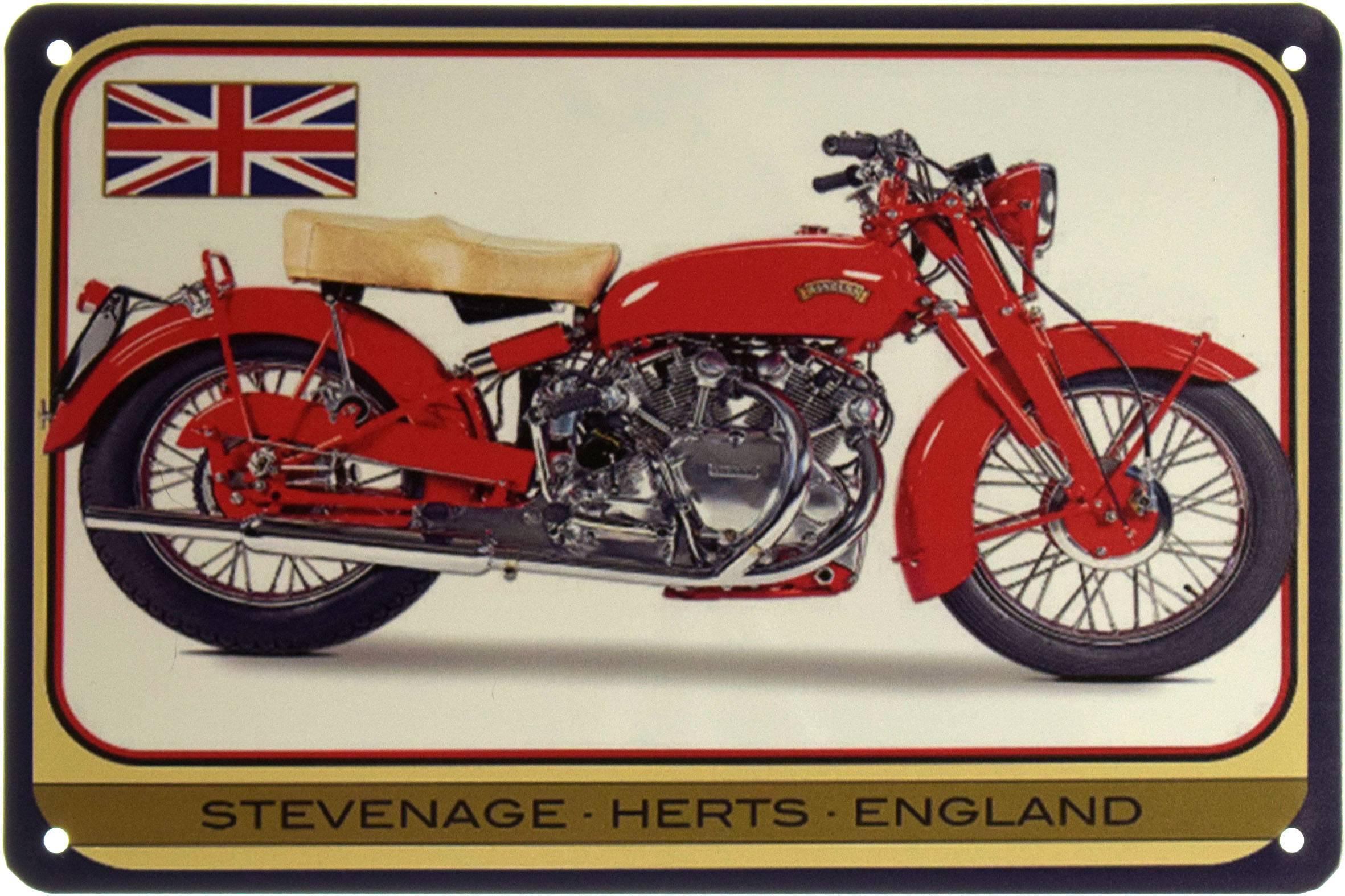 Табличка металева Vincent Stevenage Herts England 20x30 см