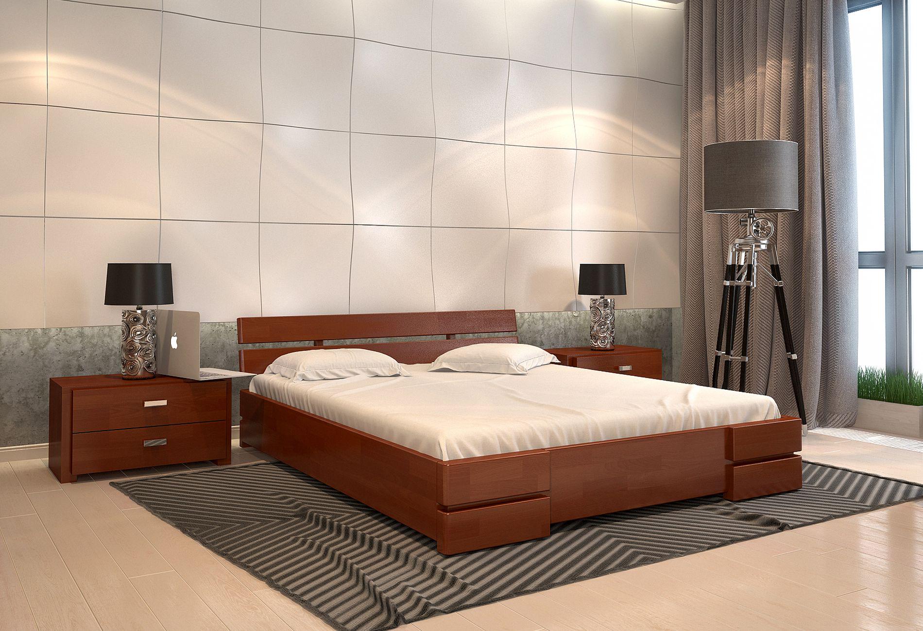 Кровать из натурального дерева бук Arbor Drev Дали 160х200 см Яблоня (14046)