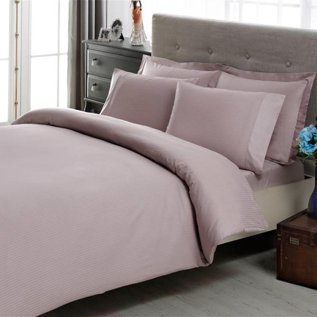 Постельное белье TAC Premium Basic Stripe lila евр Лиловыйо (2000022086202)