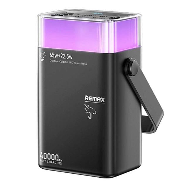 Повербанк Remax FP-3 40000 mAh 65W LED lamp Чорний (2880905606)