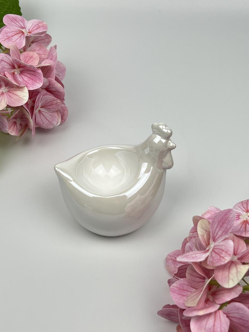 Подставка для яйца BonaDi Перламутровая курочка 10 см - фото 2 Подставка для яйца BonaDi Перламутровая курочка 10 см - фото 2