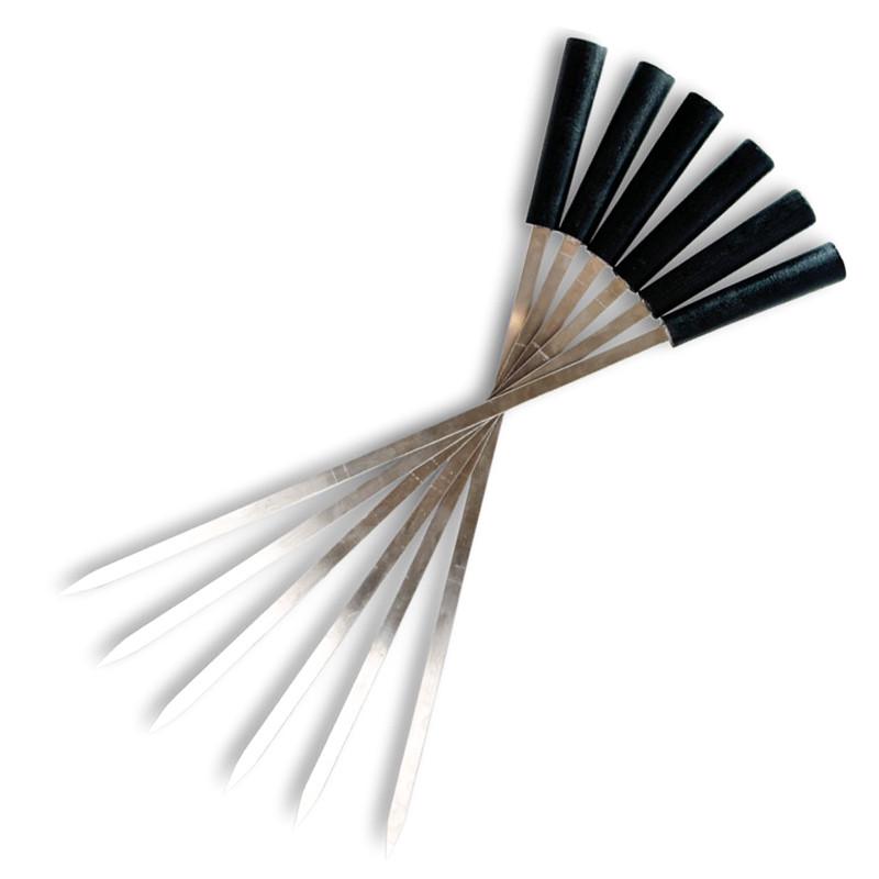 Шампуры Gorillas BBQ с деревянной ручкой 6шт. 45 см (SKK89)