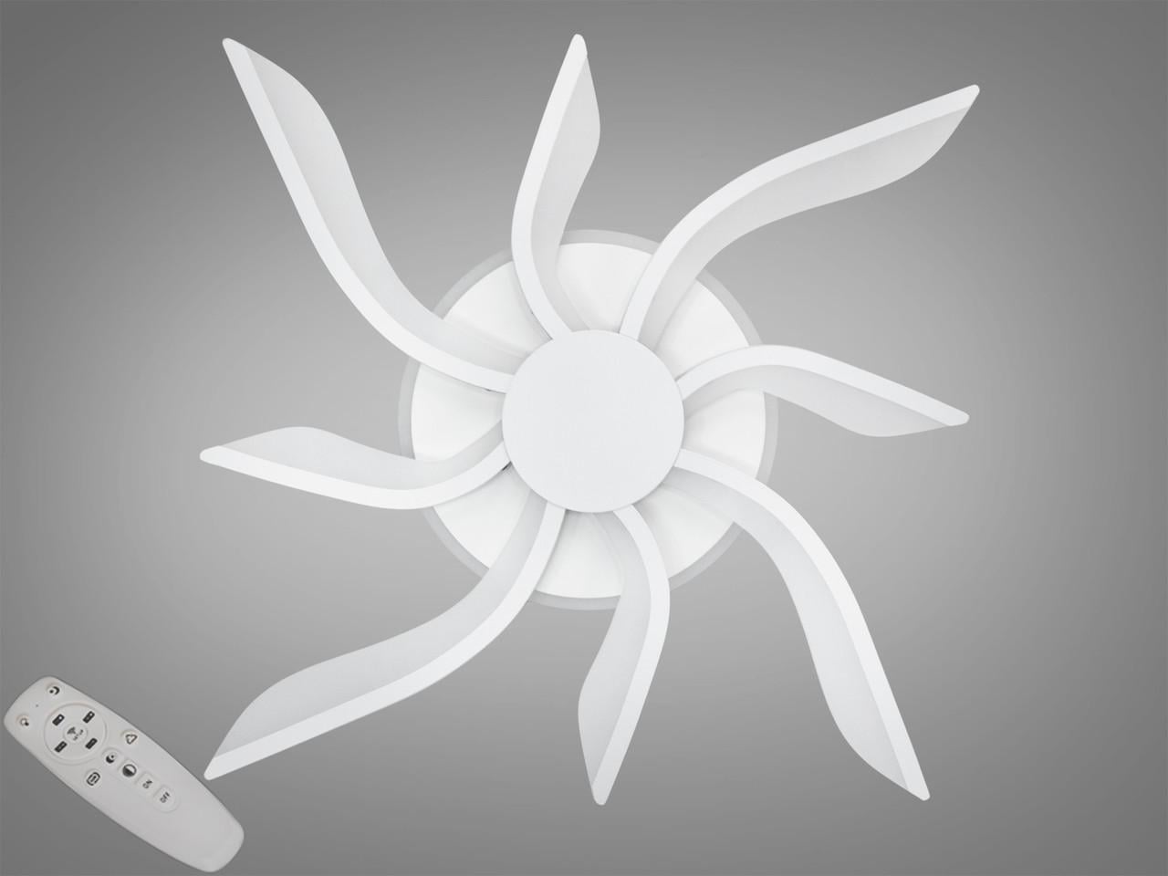 Люстра стельова світлодіодна з димером 40W 2480/4+4WH 3col dim EcoLed