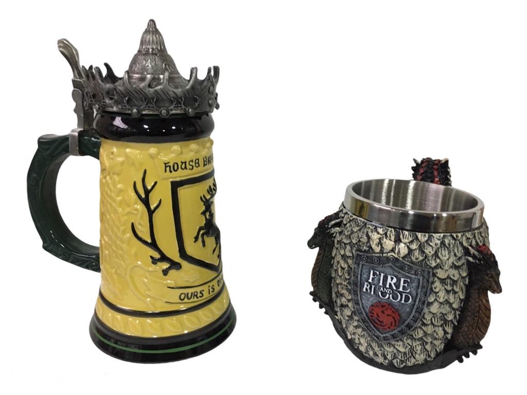 Подарунковий набір гуртка House Герб Баратеонов Гра Престолів та Fire And Blood Targaryen 650/400 мл - фото 2 Подарунковий набір гуртка House Герб Баратеонов Гра Престолів та Fire And Blood Targaryen 650/400 мл - фото 2