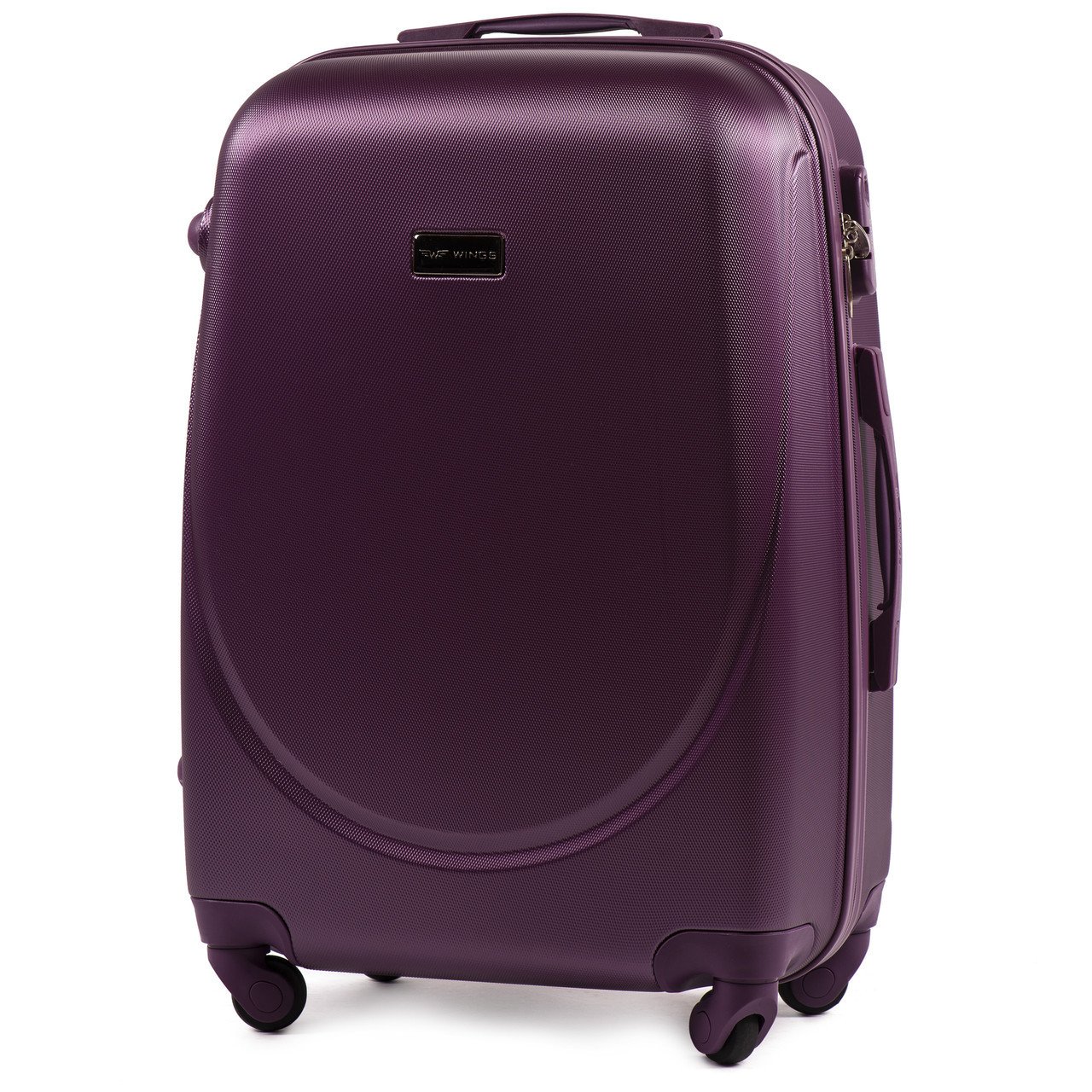 Чемодан пластиковый Wings K310 средний на 4 колесах 65х44х27 см 62 л Сливовый