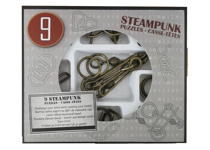 Набор головоломок STEAMPUNK PUZZLES металлические 9 шт. (473207)