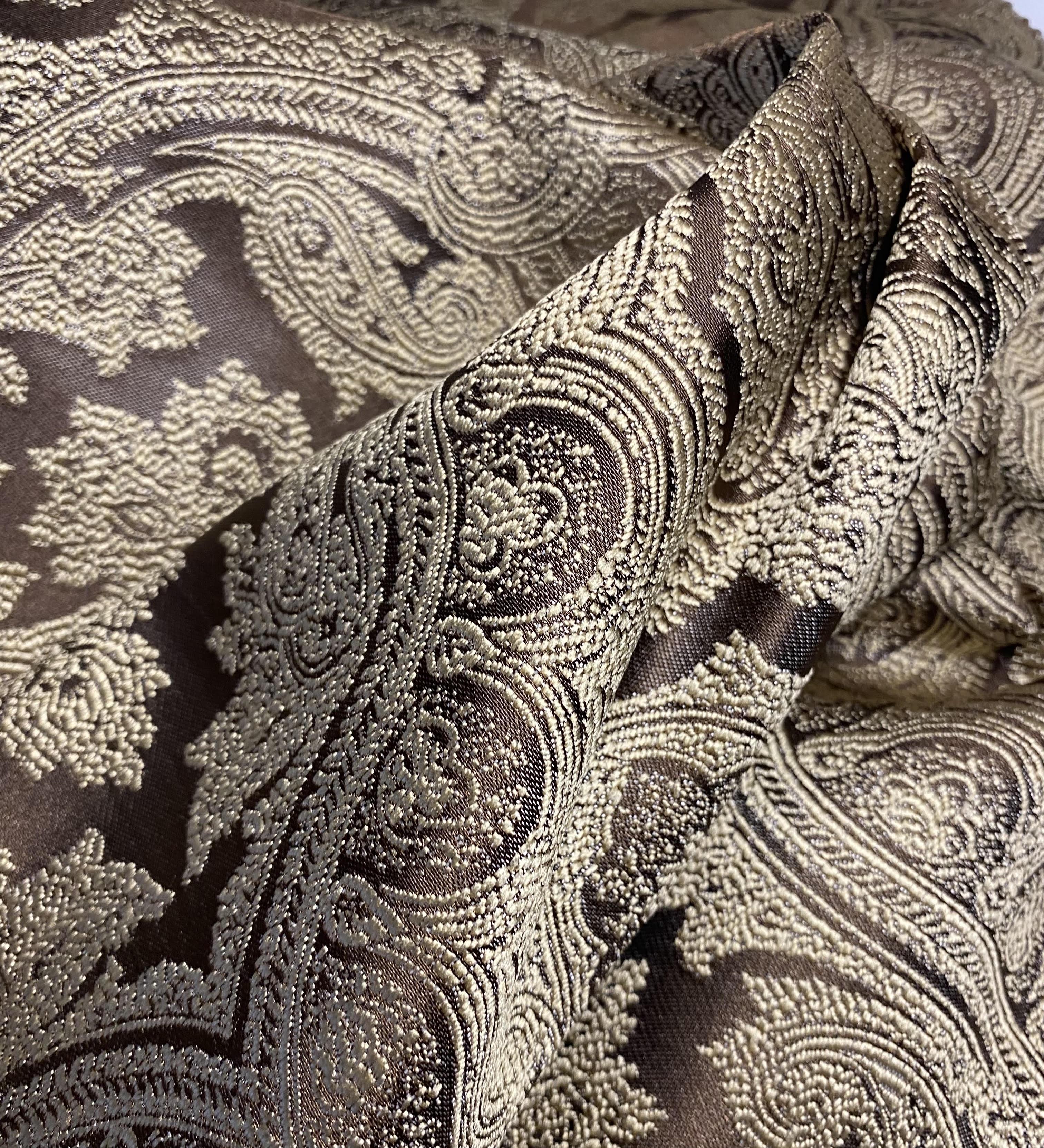 Тканина жакард Mebellini Валенсія 145 см Шоколад (MTEP2000-001) - фото 5