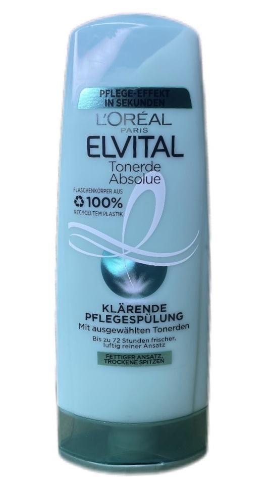 Кондиционер для волос с жирными корнями и сухими кончиками L'Oreal Paris Elvital Tonerde Absolue 250 мл