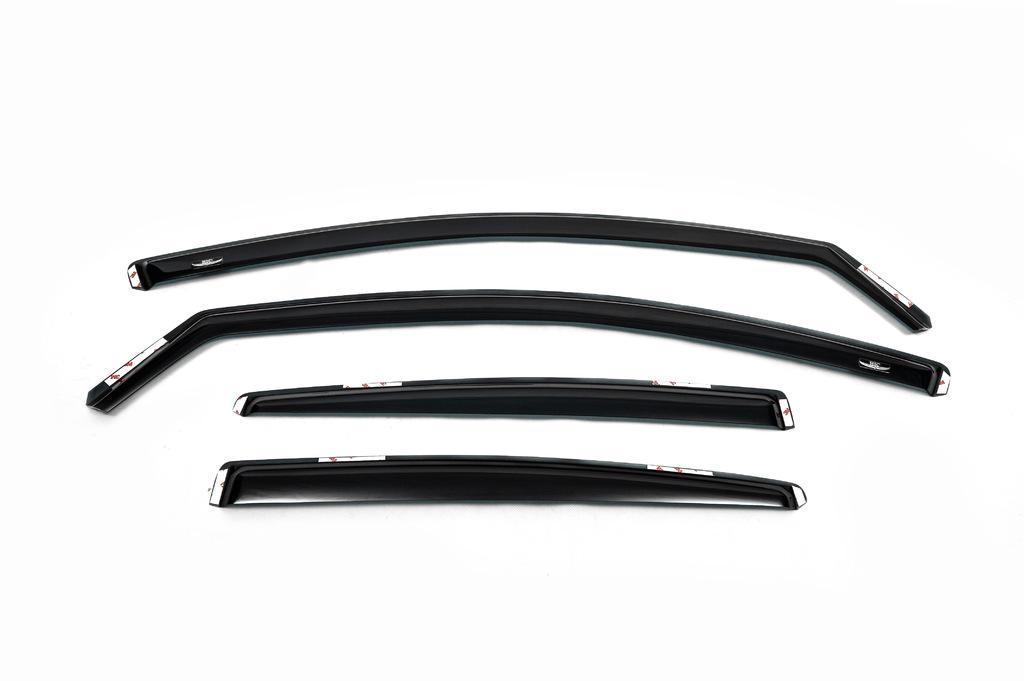 Ветровики вставные SD HIC для Volkswagen Passat B7 2012-2015 гг. поликарбонат Черный