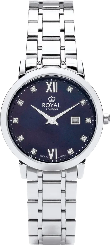 Наручний годинник жіночий ROYAL LONDON 21419-04 з сталевим корпусом WR 50 м Перламутровий (3145376069)