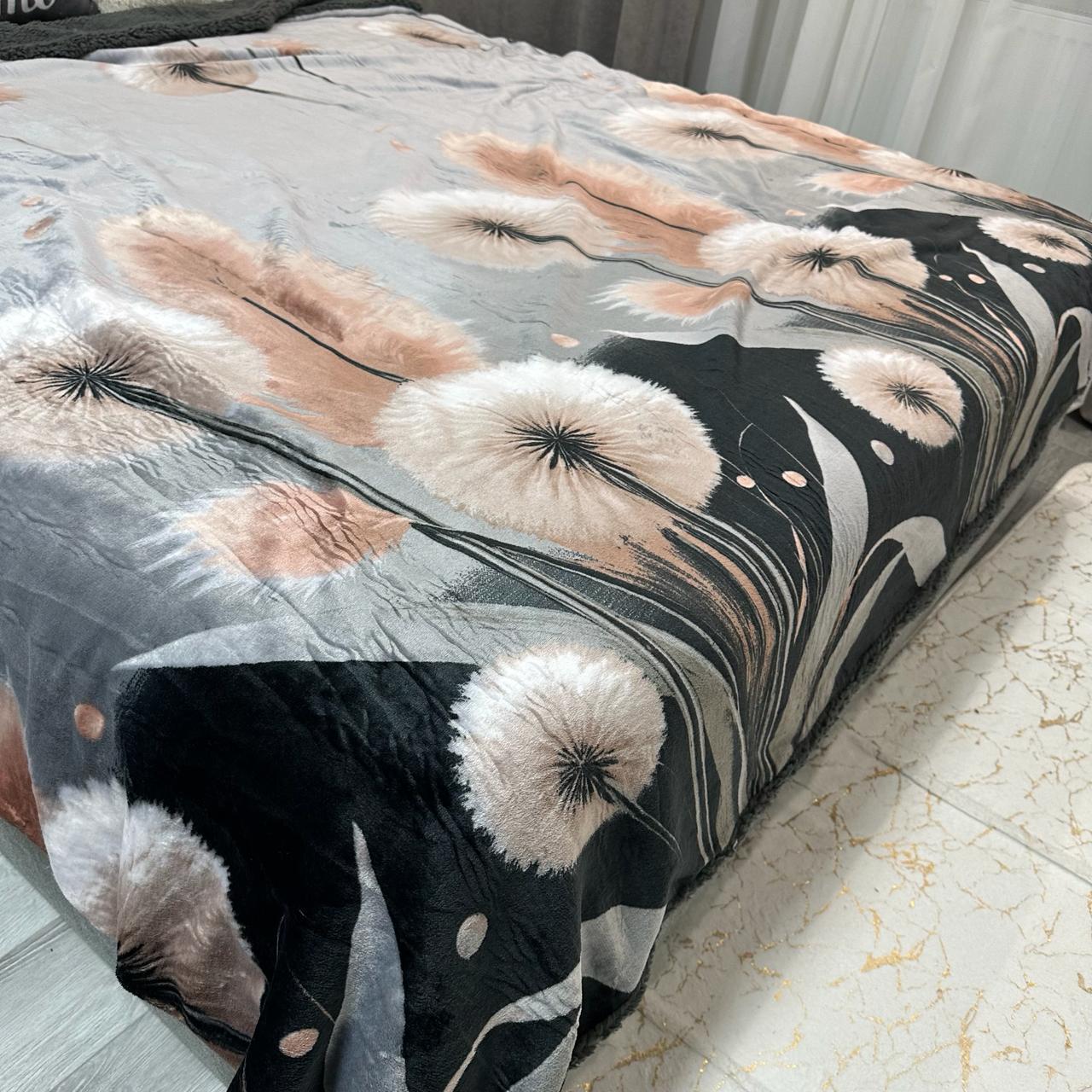 Плед-покривало двосторонній з малюнком 200х220 см Темно-сірий (PL-2-7) - фото 7 Плед-покривало двосторонній з малюнком 200х220 см Темно-сірий (PL-2-7) - фото 7