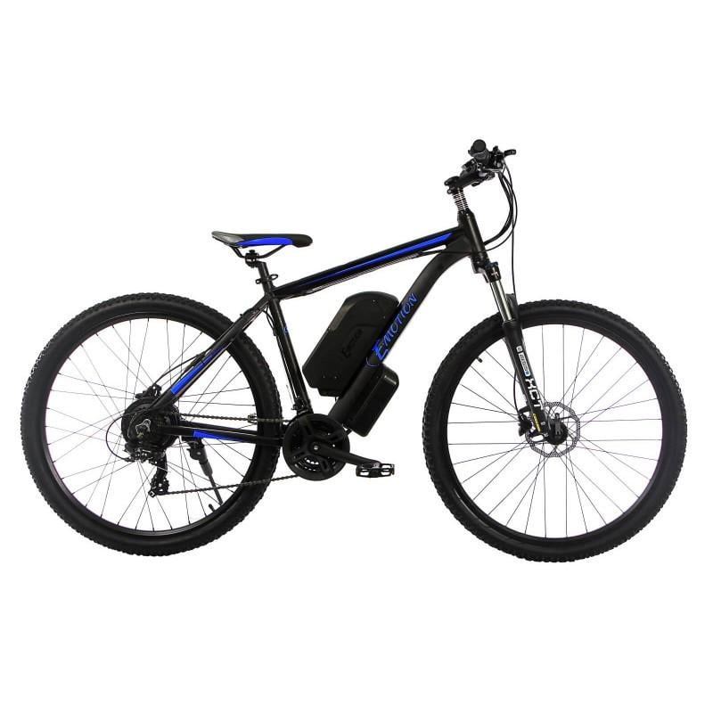 Електровелосипед E-Motion MTB GT механічні гальма 29"/19" 48V 16Ah 500W Чорно-синій (EMTB2919GT4815500BBM)