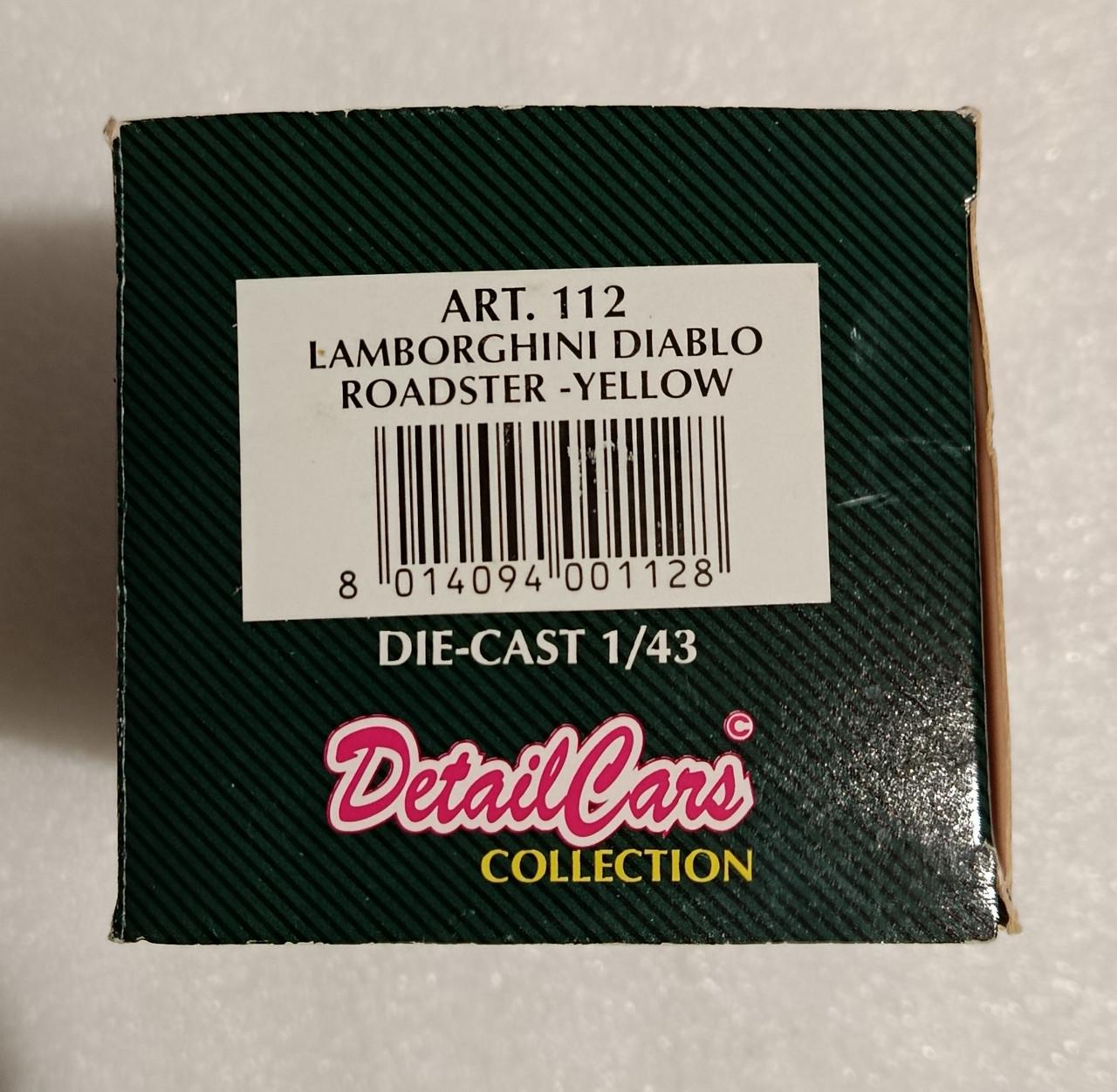 Игрушечная машинка Matchbox Collectibles 1:43 Lamborghini Diablo Roadster 1990 s Detail Cars Collection №112 (DC-112) - фото 7