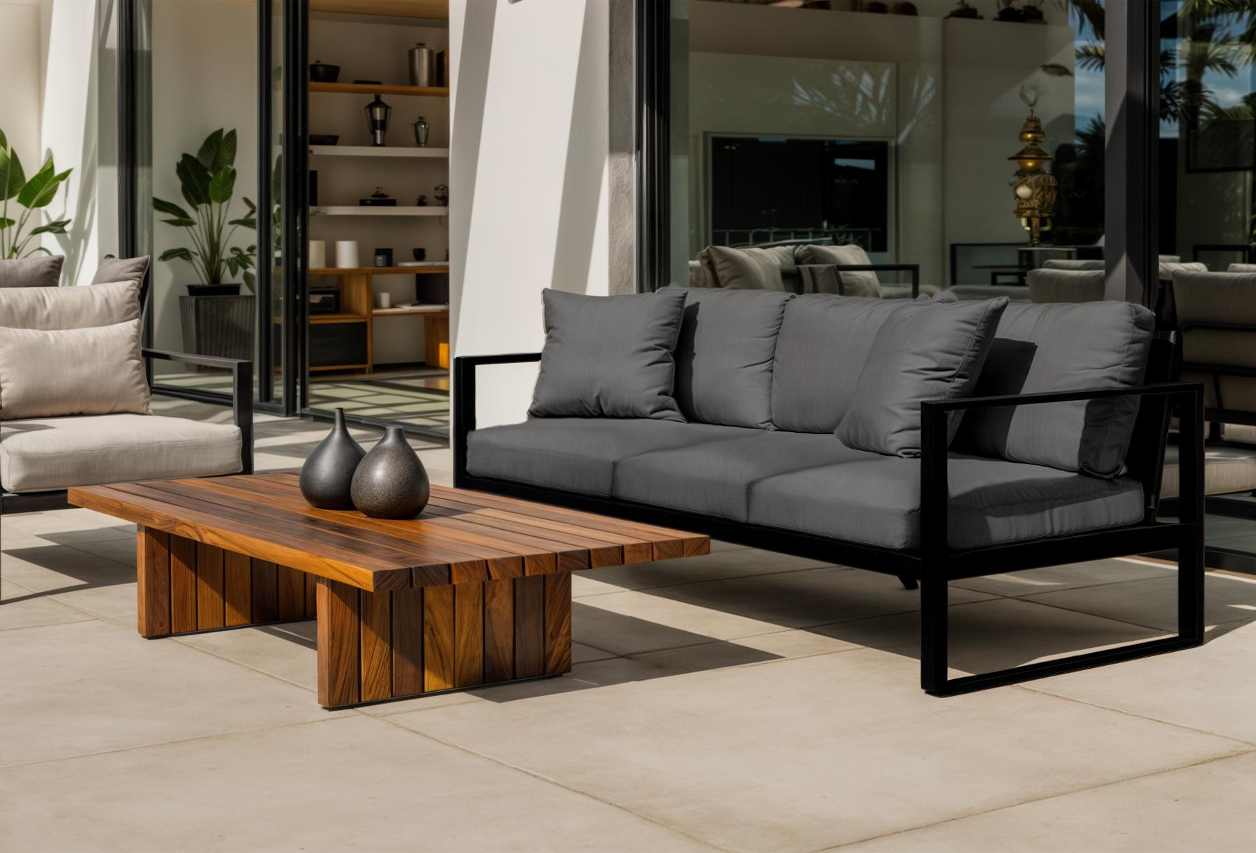 Диван металлический Tobi Sho Лофт Стейт DV1 с подлокотниками и мягкими подушками 750х2100х700 мм рогожка 34/Светло-серый - фото 5 Диван металлический Tobi Sho Лофт Стейт DV1 с подлокотниками и мягкими подушками 750х2100х700 мм рогожка 34/Светло-серый - фото 5