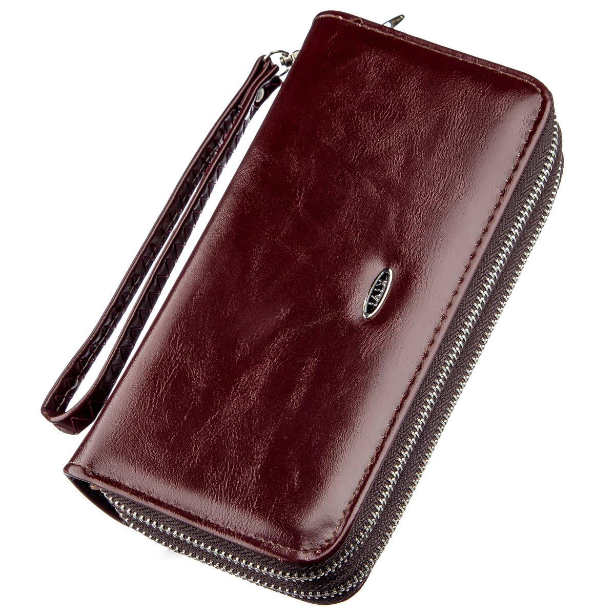 Кошелек женский Kivi-wallet 19049 кожа Коричневый
