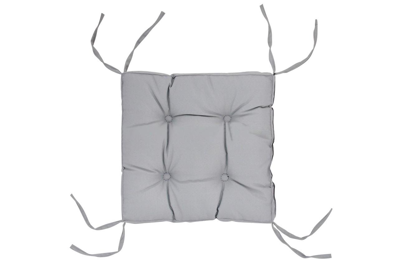 Подушка на стілець DOTINEM COLOR 40х40 см Сірий - фото 1