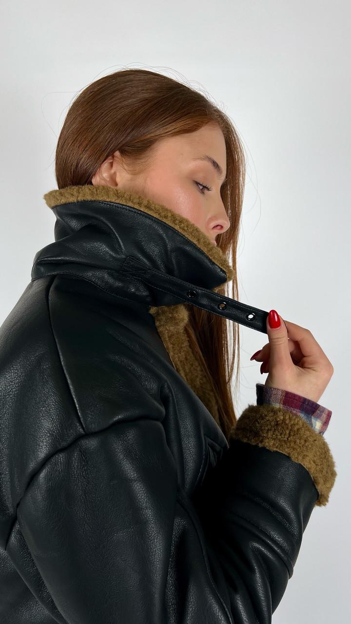 Дублянка жіноча Бренд #2437-03 L Чорний (23918468) - фото 3