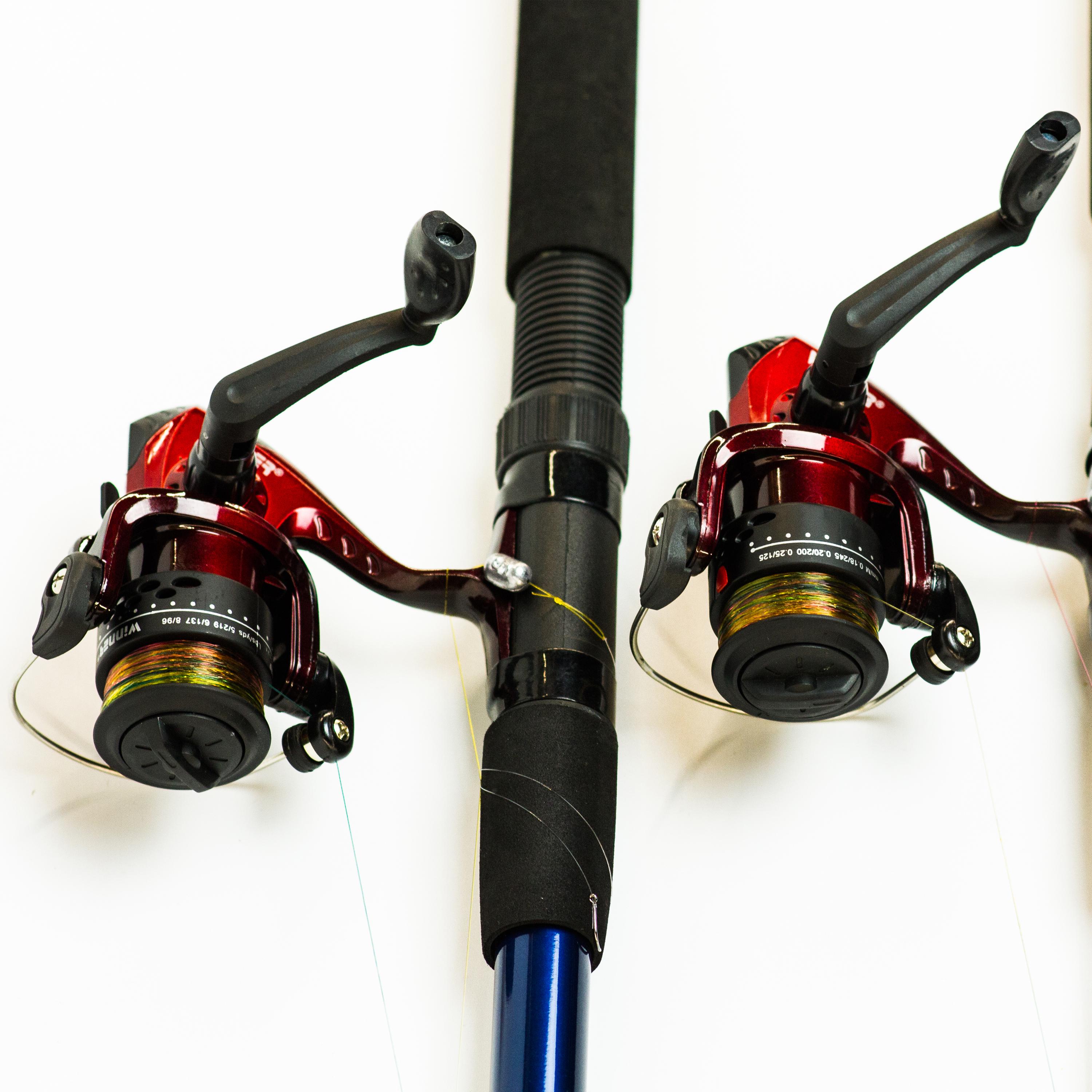 Удочки дальнего заброса 3 м 2 шт. в сборе с катушкой + подставки - фото 4 Удочки дальнего заброса 3 м 2 шт. в сборе с катушкой + подставки - фото 4