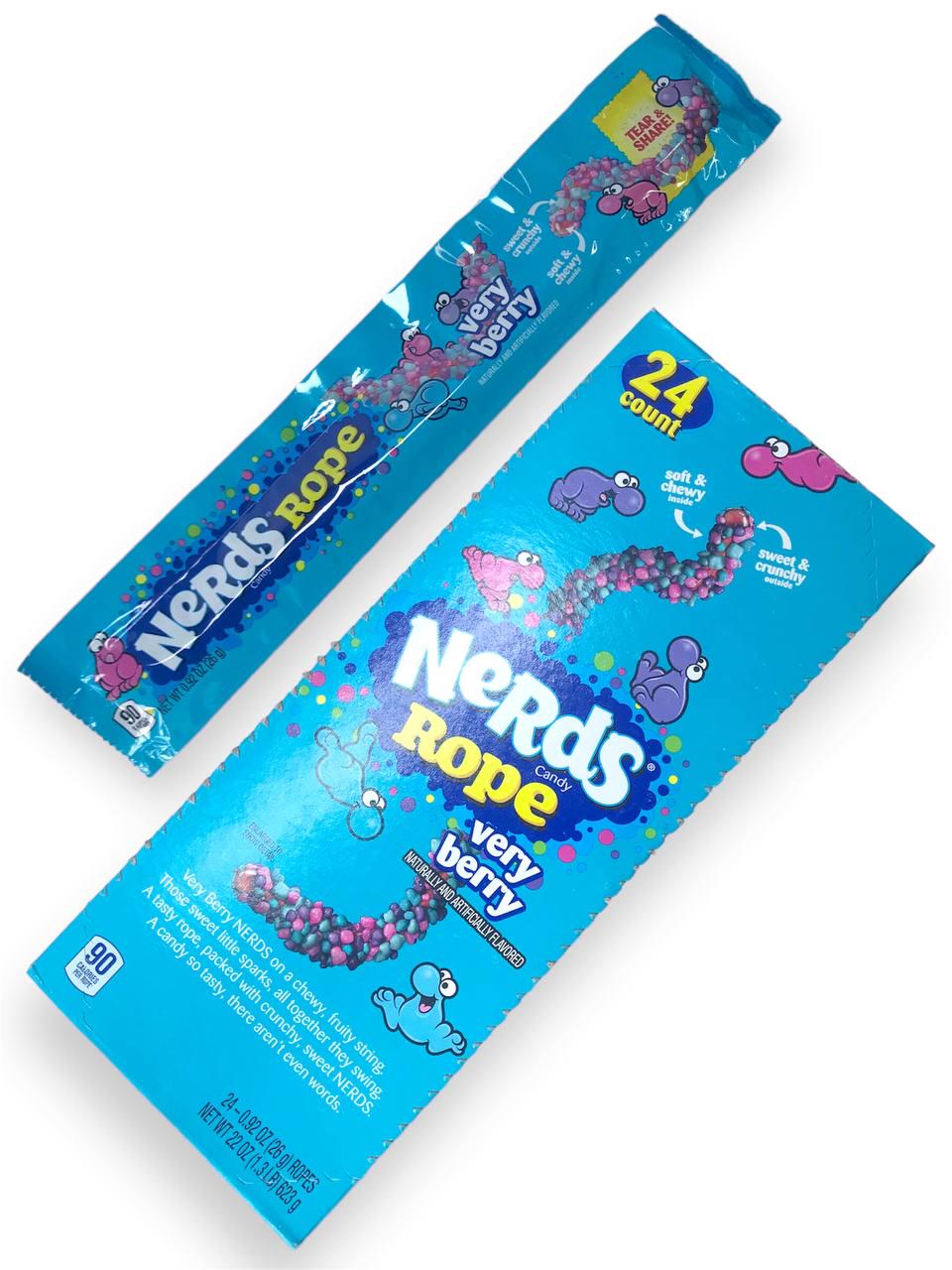 Нердсы Nerds Rope Verry berry сладкая конфета-веревка 24 шт. 26 г (00000006032) Нердсы Nerds Rope Verry berry сладкая конфета-веревка 24 шт. 26 г (00000006032)