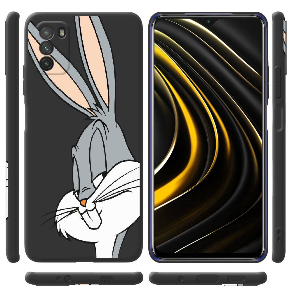 Чехол BoxFace Poco M3 Lucky Rabbit Черный силикон (41586-bk81-42015) - фото 2