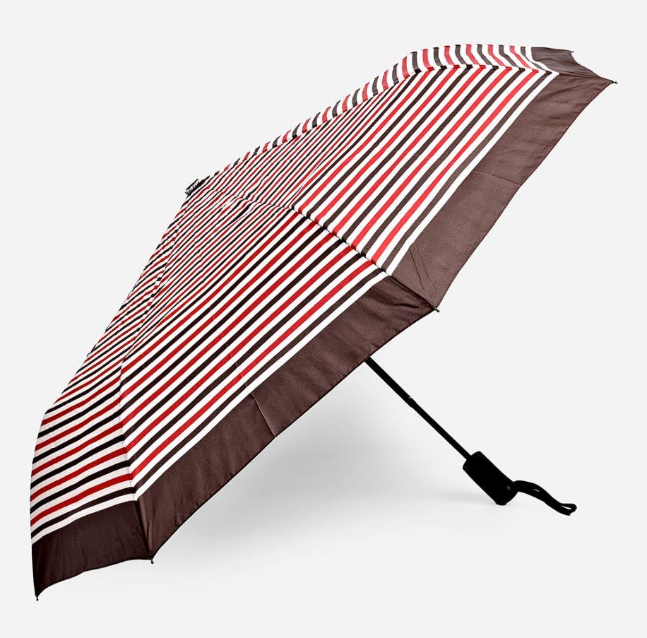 Зонтик складной полуавтомат Stripes 8 спиц купол 110 см Brown (30249) Зонтик складной полуавтомат Stripes 8 спиц купол 110 см Brown (30249)