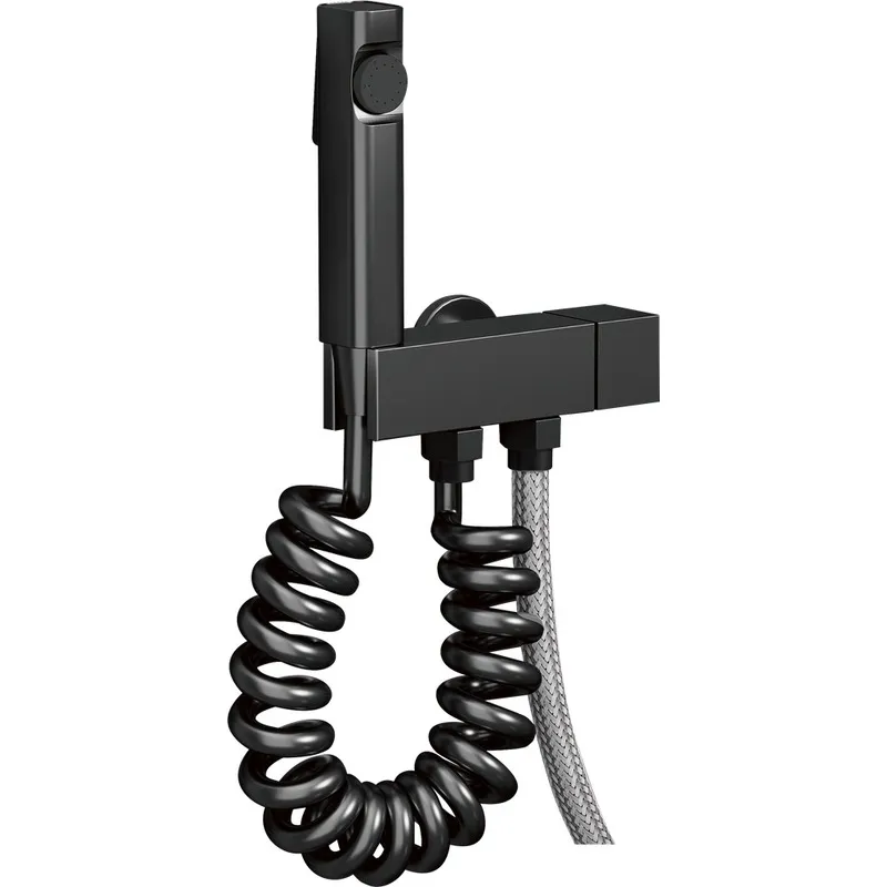 Кран для гигиенического душа и бачка унитаза Champion PHL-333 с воронкой Черный (OL-CH6551)