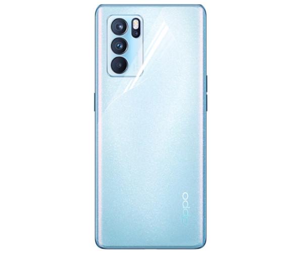 Противоударная гидрогелевая пленка Hydrogel Film для Oppo Reno6 Pro 5G на заднюю панель, Transparent