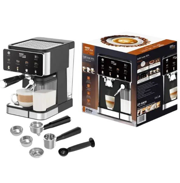 Кофемашина рожковая Zepline ZP-6806 3в1 3000 Вт 20 бар 2 л ​​с капучинатором Черный (РН00252)