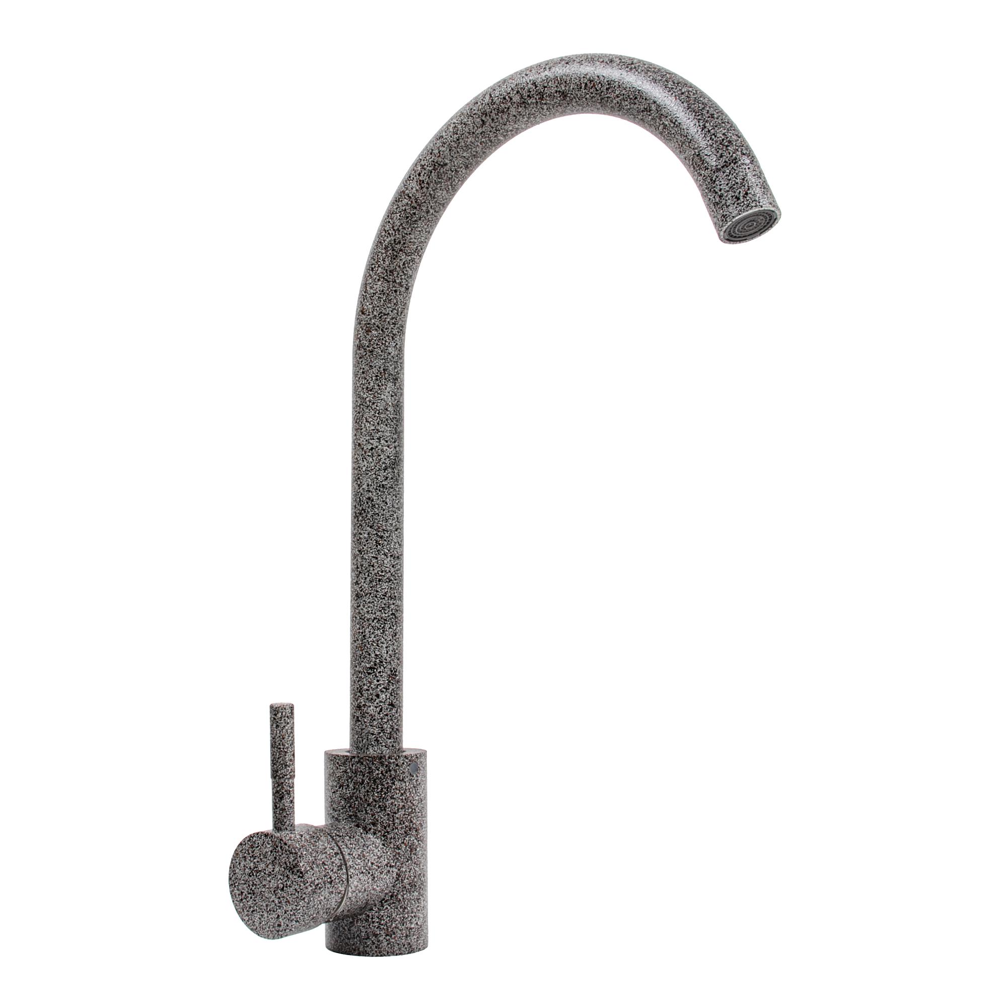 Смеситель для кухни Platinum 56 B NESP (3008 А) PLS-A41053 однорычажный Серый (212876) Смеситель для кухни Platinum 56 B NESP (3008 А) PLS-A41053 однорычажный Серый (212876)