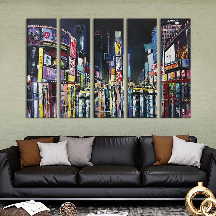 Картина модульная из 5 частей Знаменитая Таймс-сквер в Нью-Йорке 132x80 см (373-51) - фото 1 Картина модульная из 5 частей Знаменитая Таймс-сквер в Нью-Йорке 132x80 см (373-51) - фото 1