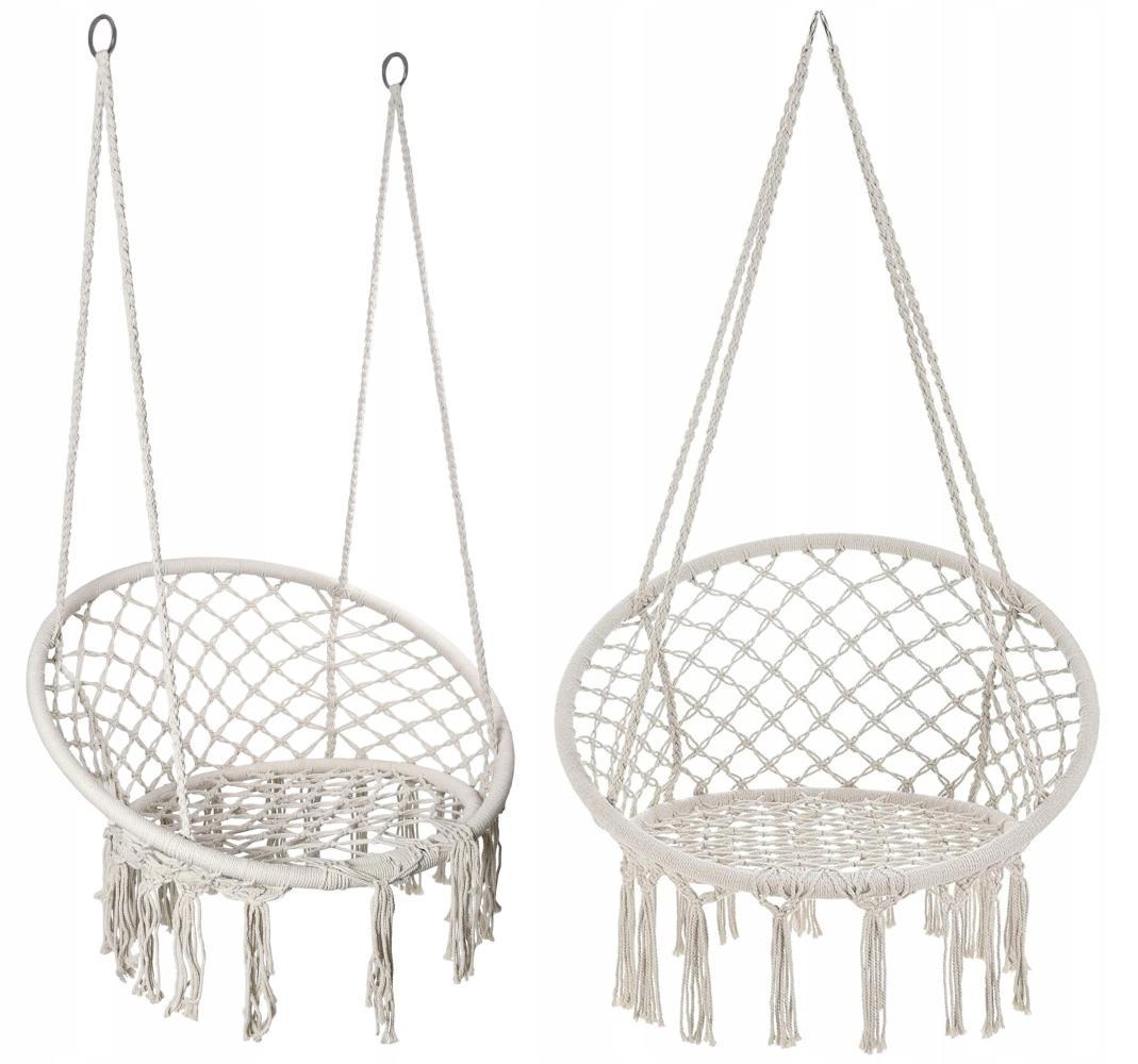 Кресло-гамак подвесное бразильское Bonro B-092 120 кг Бежевый - фото 15