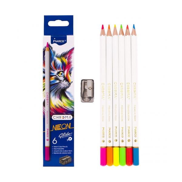 Олівці Chroma Neon 6 кольорів