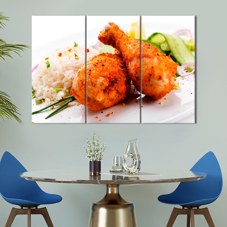 Настенний декор Куриные ножки и рис 156x100 см (A321-3)