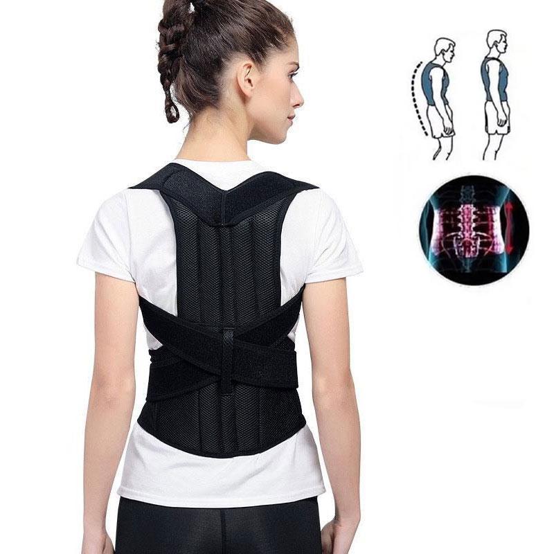 Пояс для вирівнювання спини Support Belt For Back Pain M (1009818-Black-M) - фото 3