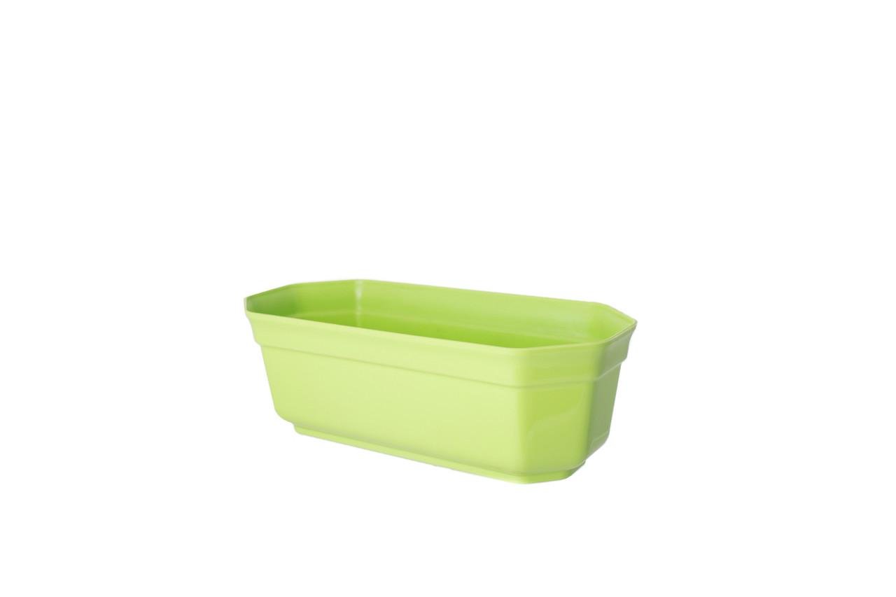Кактусниця для квітів Form-Plastic Восьмигранна 1,25 л 25х12х8 см Ясно-зелений