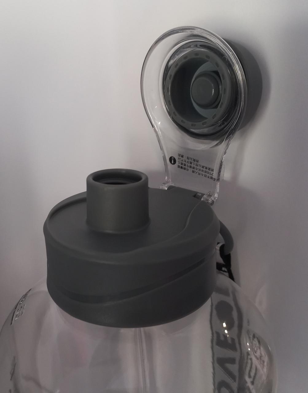 Пляшка спортивна для води 1,7 л Сірий (2320488978) - фото 6 Пляшка спортивна для води 1,7 л Сірий (2320488978) - фото 6