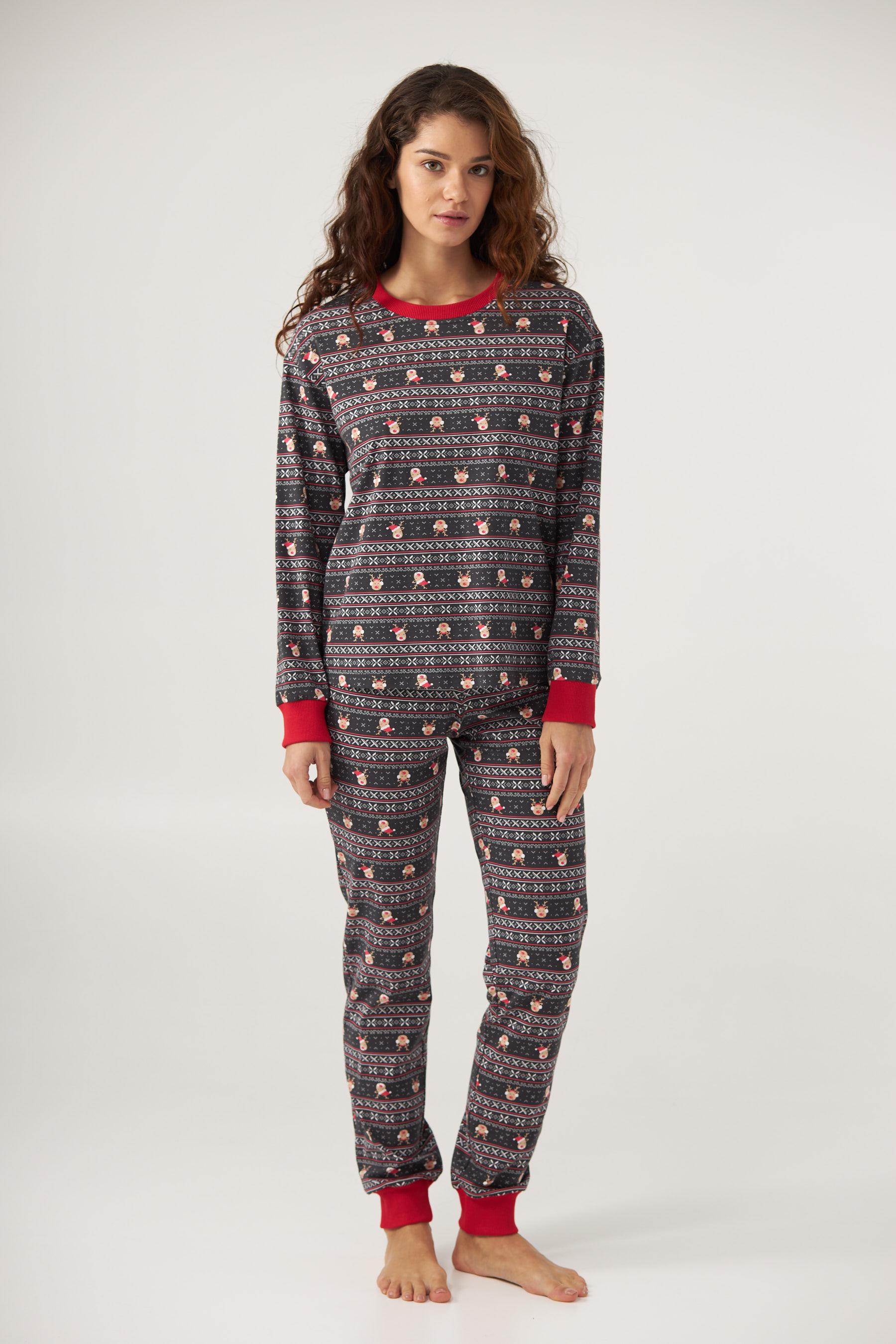 Піжама жіноча тепла Ellen magic lpf 0782/13/01 2XL Коричневий