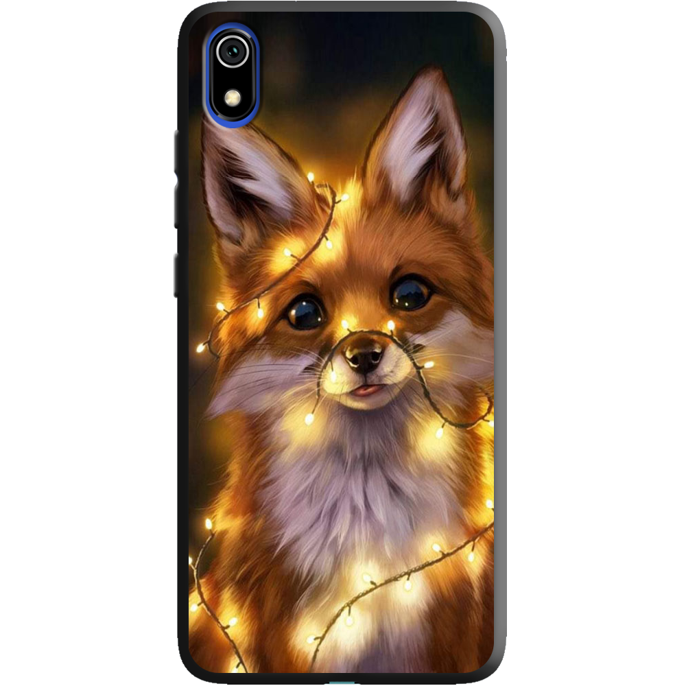 Чохол Boxface Xiaomi Redmi 7A Різдвяна Лисичка Чорний силікон (37400-up2399-38652)