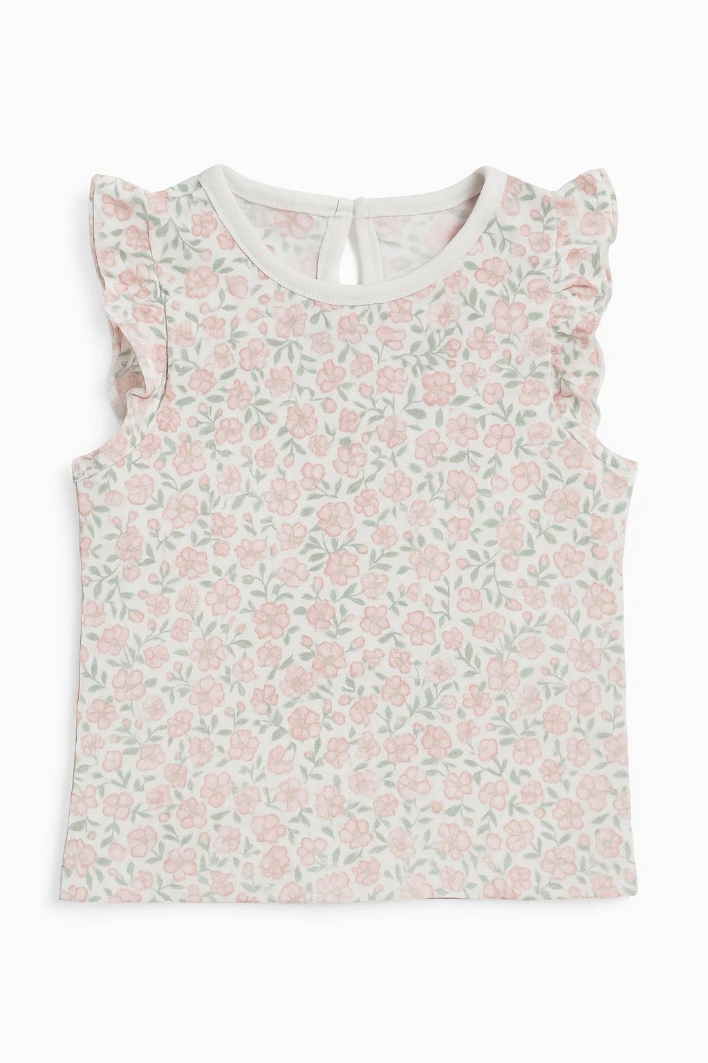 Футболка дитяча PRIMARK 887872 Квіти 62 см Білий (3331109411630)