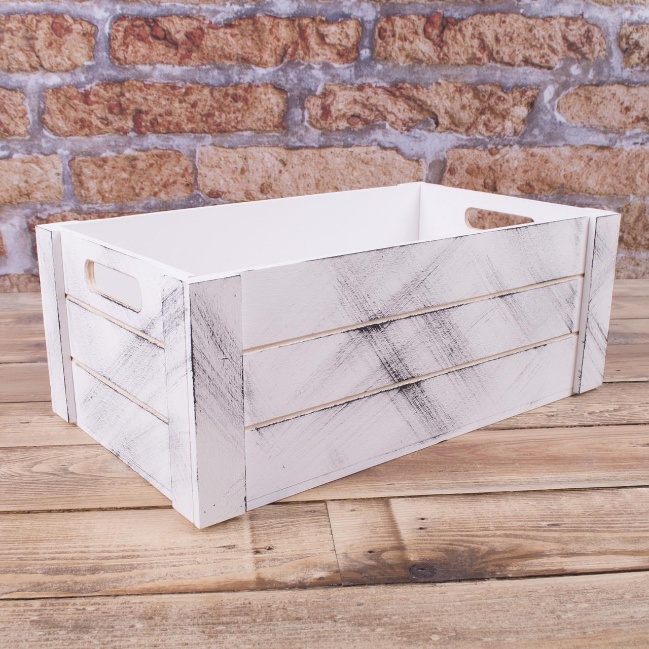 Ящик деревянный подстаренный (623)