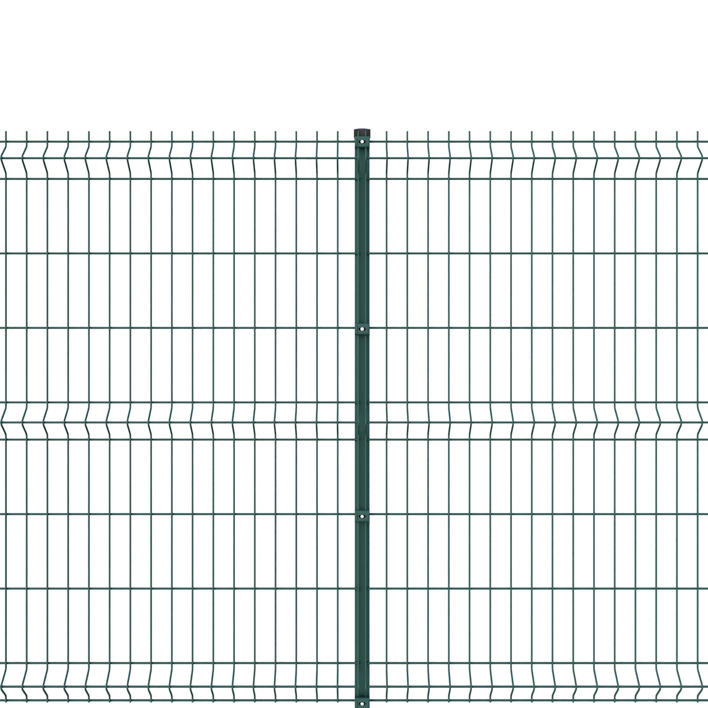 Секция ограждения Сітка Захід Стандарт 1,73х2,5 м Зеленый RAL6005