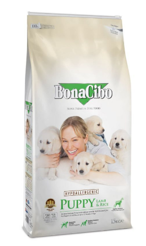 Корм сухий для цуценят BonaCibo Puppy Lamb&Rice 15 кг
