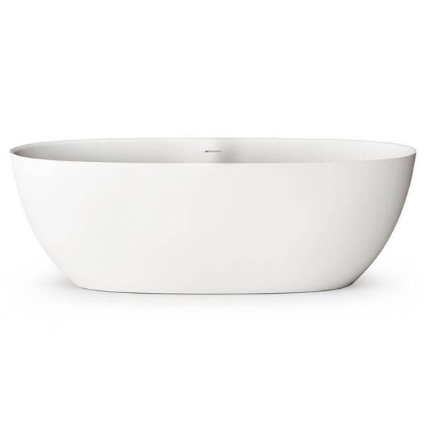 Ванна зі штучного каменю PAA VABELL/00 BELLA з інтегрованим сифоном 170х80 см Білий глянець